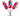White background with three cat toy teasers on sticks attached to cardboard backings. There is a pink and purple bug toy with wing feathers, a blue bird with a feather tail and a pink flamingo with feathery wings. 