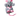 Grey faux fur rat cat toy with black eyes and nose and pink ears, belly, feet and tail, pictured on a white background.