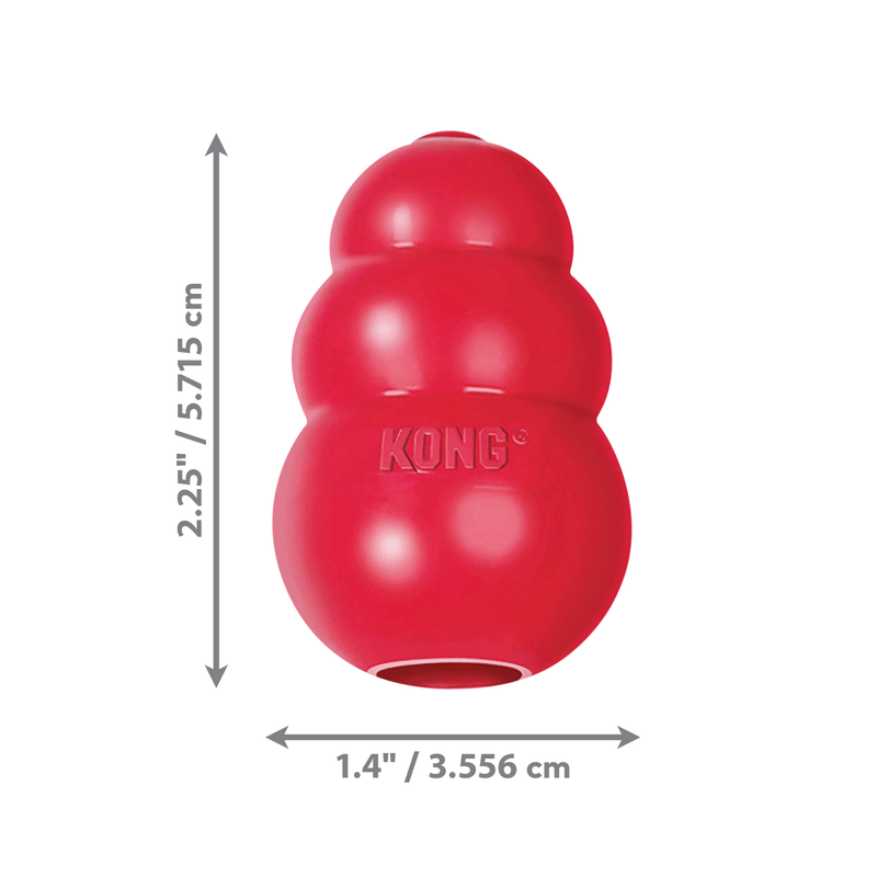 Red KONG Classic Extra Small sizing