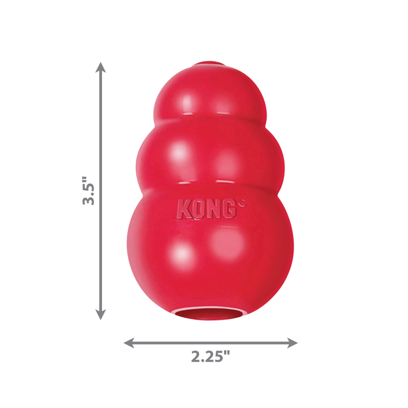 Red KONG Classic Medium Sizing Graph