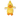 White background with a yellow KONG Refillables duck cat toy with a orange beak and feet.