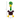 White background with a KONG Shakers Bobz Duck dog toy, with a long green neck and brown body, yellow beak and legs with stitched features with measurements showing height of 12" and width 5"