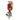 White background with a KONG Shakers Duck dog toy, with a long green and brown neck and grey body, yellow beak and legs with stitched features attached to a cardboard backing.