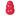 Small red Kong pictured on a white background. 