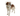 White background with a full body view of a brown and white collie type dog  wearing a transparent plastic Elizabethan style recovery collar attached to a black collar. 
