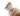 White background with a close up of a light brown Pomeranian type dog  wearing a transparent plastic Elizabethan style recovery collar.