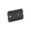 White background with a side view of a black flea comb pictured, with white text on the comb 'BUSTER'. 