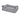 A rectangle Bolster-type grey dog bed with black trimming pictured on a white background. 