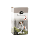 Buster Tick Remover packaging with a dog on a grassy background