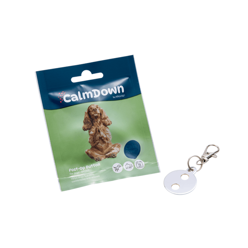 CalmDown product packaging with a keychain on a white background