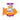 White background with a orange fish shaped LickiMat Felix slow feeder mat with a scaly surface. The Felix mat is in purple and white cardboard packaging with a cat pictured on the packet. 