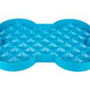 LickiMat SloDog Slow Feeder Plate turquoise close up on white background