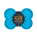 LickiMat SloDog Slow Feeder Plate turquoise on white background