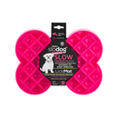 LickiMat SloDog Slow Feeder Plate Small pink on white background