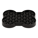 LickiMat SloDog Slow Feeder Plate Small black close up on white background