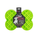 LickiMat SloDog Slow Feeder Plate Small green on white background
