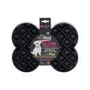 LickiMat SloDog Slow Feeder Plate Small black on white background
