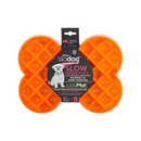 LickiMat SloDog Slow Feeder Plate Small orange on white background