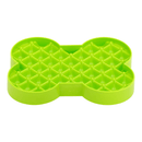 LickiMat SloDog Slow Feeder Plate Small green close up on white background