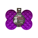 LickiMat SloDog Slow Feeder Plate Small purple on white background