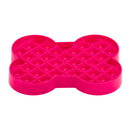 LickiMat SloDog Slow Feeder Plate Small pink close up on white background