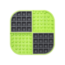 LickiMat Slomo Dog Green out of packaging on white background