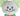 Close up of mouse Cat toy's grey face and stitched details of eyes, nose, smile and whiskers on the face, green polka dot fabric ears, orange body with yellow stars and dark green legs pictured on a white background. 