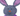 Close up of dark grey plush rabbit dog toy with stitched details of black eyes, mouth, purple whiskers and an orange nose, grey ears with pink stripy fabric on the inside, purple arms pictured on a white background. 