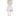 White bear shaped dog toy with long arms and legs, stitched detail eyes, brown nose with tags attached to top and mid-section. Pictured on a white background. 