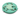 A green round-shaped pet puzzle toy with white cylindrical inserts and small food compartments, photographed on a clean white background.