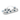 A Nina Ottosson cloud-shaped puzzle feeder toy with a grey base, white circular centre piece, and translucent blue and white raindrop pieces, shown on a plain white background.