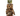 Large brindle brown owl dog toy attached to a green cardboard backing with white text 'Forest Friends Ollie Owl' and smaller text saying 'Plush squeaky dog toy'