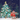 A festive Christmas illustration with a decorated evergreen tree, wrapped gifts in a sled, and the words “Happy Christmas” in gold script on a dark blue snowy night background.