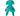 A teal corduroy dog toy shown from the back, featuring a patterned blue backrest with white paw prints and a white brand tag on the side.