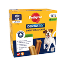 Pedigree Dentastix Daily Small Dog Treats pack of 35 on white background