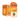 Pet Munchies 100% Natural Dog Treats chicken training treats, showing a large orange box containing 8 bags of 50g each, next to a single bag of the sealed treats, with an orange circular graphic indicating '8x 50g bags per box'.