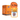 Pet Munchies 100% Natural Dog Treats venison training treats, showing a large orange box containing 8 bags of 50g each, next to a single bag of the sealed treats, with an orange circular graphic indicating '8x 50g bags per box'.