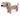 Sausage dog style dog toy with a long body made from cord effect fabric with floppy ears and a round black fleece nose stood on a white background. 