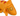 Close up of Orange plush Chameleon Cat toy with red stripe and eye and smile stitch details on a white background. 