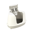 Petface Hooded Corner Cat Litter Tray open on white background