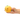 Orange fruit plush toy with green leaf detail and a smiley face in a person's hand. 