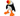 Plush Puffin dog toy with a red, orange and yellow beak and orange feet, standing on a white back ground. 