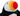 Close up of plush Puffin dog toy with a red, orange and yellow beak on a white back ground. 