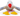 Close up of front of seagull dog toy with a white body, grey and blue wings and tail. Orange beak and yellow feet with red and white rope legs. Sat on a white background. 