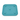 Back view of blue silicone lick mat, showing the five suction cups on the base pictured on a white background. 
