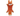 Squirrel dog toy with orange fur and a white chin, tail made out of orange microfibre with a white tip on a white background. 