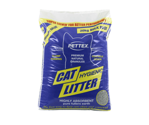 Pettex Premium Cat Litter on white background