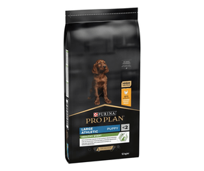 Purina Pro Large Athletic Breed Puppy Dry Food (Chicken) on white background