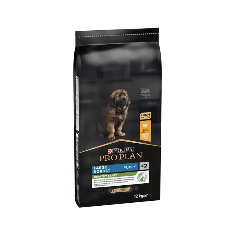 Purina Pro Large Robust Breed Puppy Dry Food (Chicken) on white background