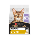 Purina Pro Plan Light Adult Dry Turkey Cat Food front on white background